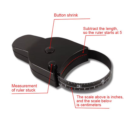 Self-Tightening Body Measuring Tape Ruler 150Cm/60Inch Accurate Fitness Caliper Measuring Body Tape Measure