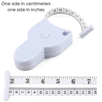 Self-Tightening Body Measuring Tape Ruler 150Cm/60Inch Accurate Fitness Caliper Measuring Body Tape Measure