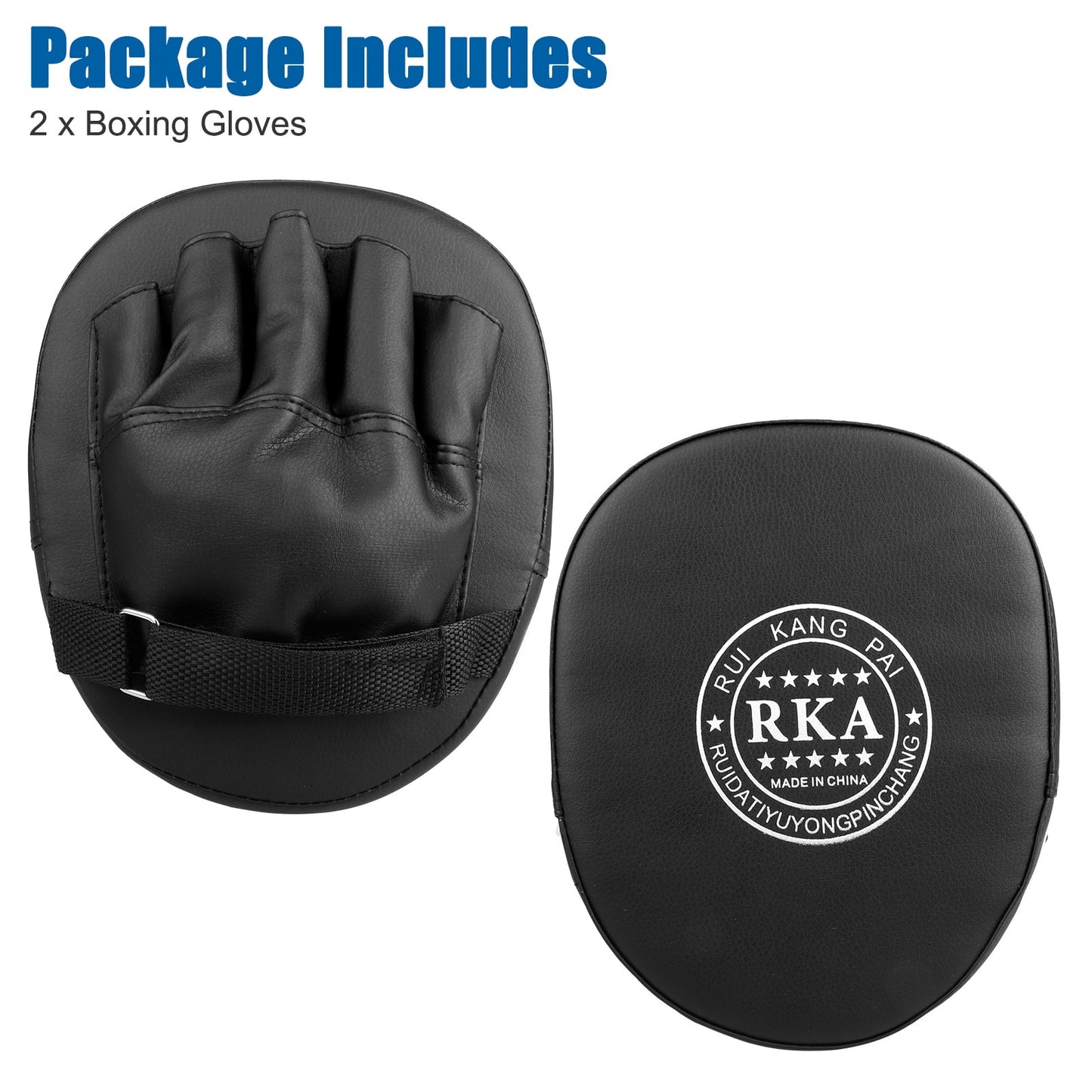 2Pcs Boxing Mitts,  MMA Punching Boxing Training Hand Pads PU Leather Punching Kicking Palm Pads Training Boxing Target Pad, Ideal for Karate, Muay Thai Kick, Sparring