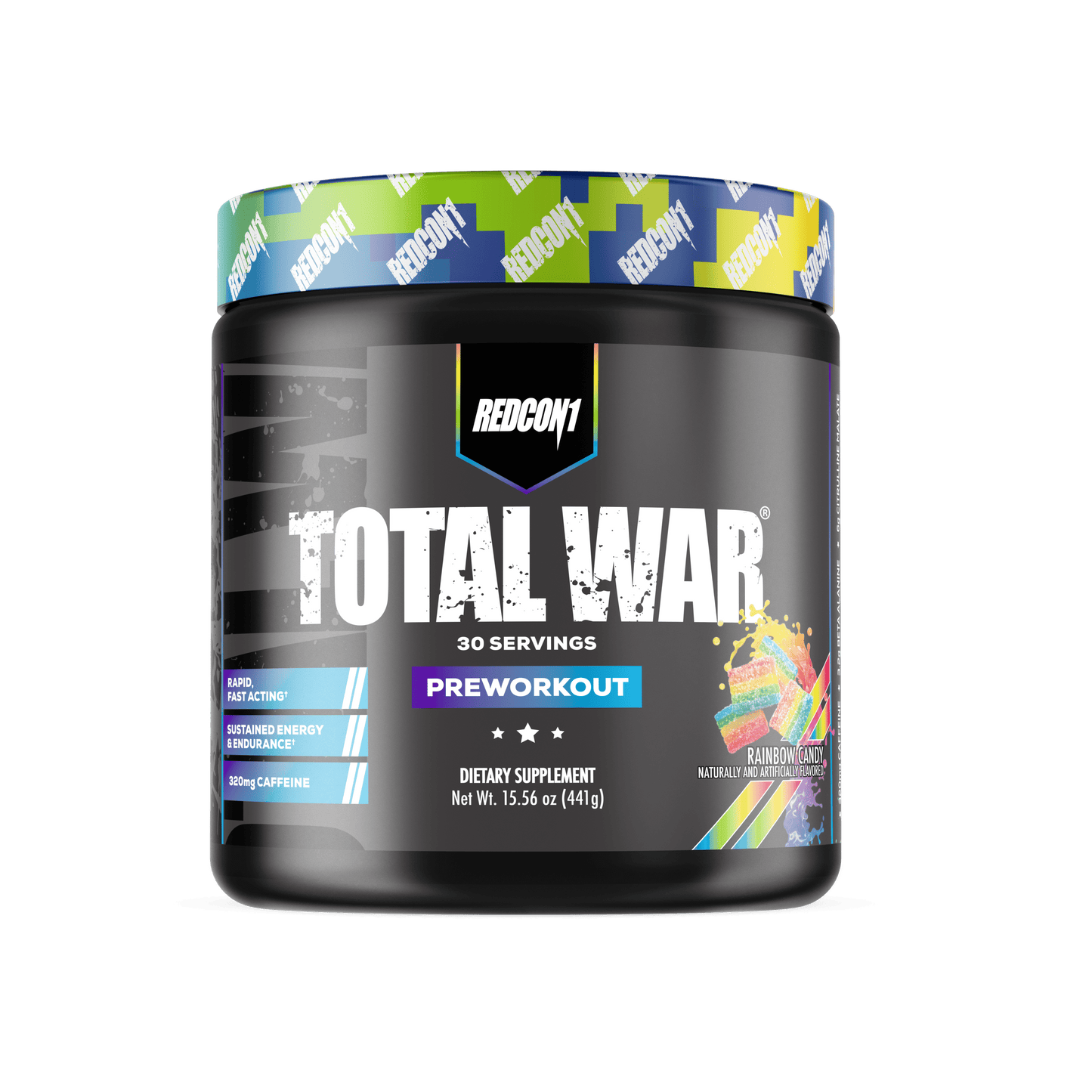 TOTAL WAR PRE-WORKOUT- Rainbow Candy