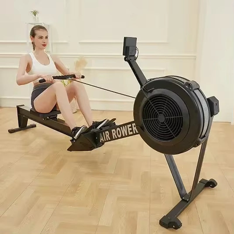 Seated Row Machine Dynamic Rowing Machine Indoor Air Rower Wind Resistance Rowing Machine