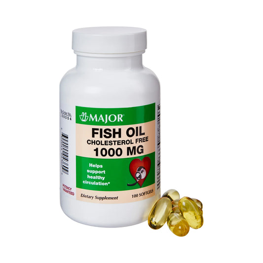 Cholesterol-Free Fish Oil, 1000 Mg, 100 Count