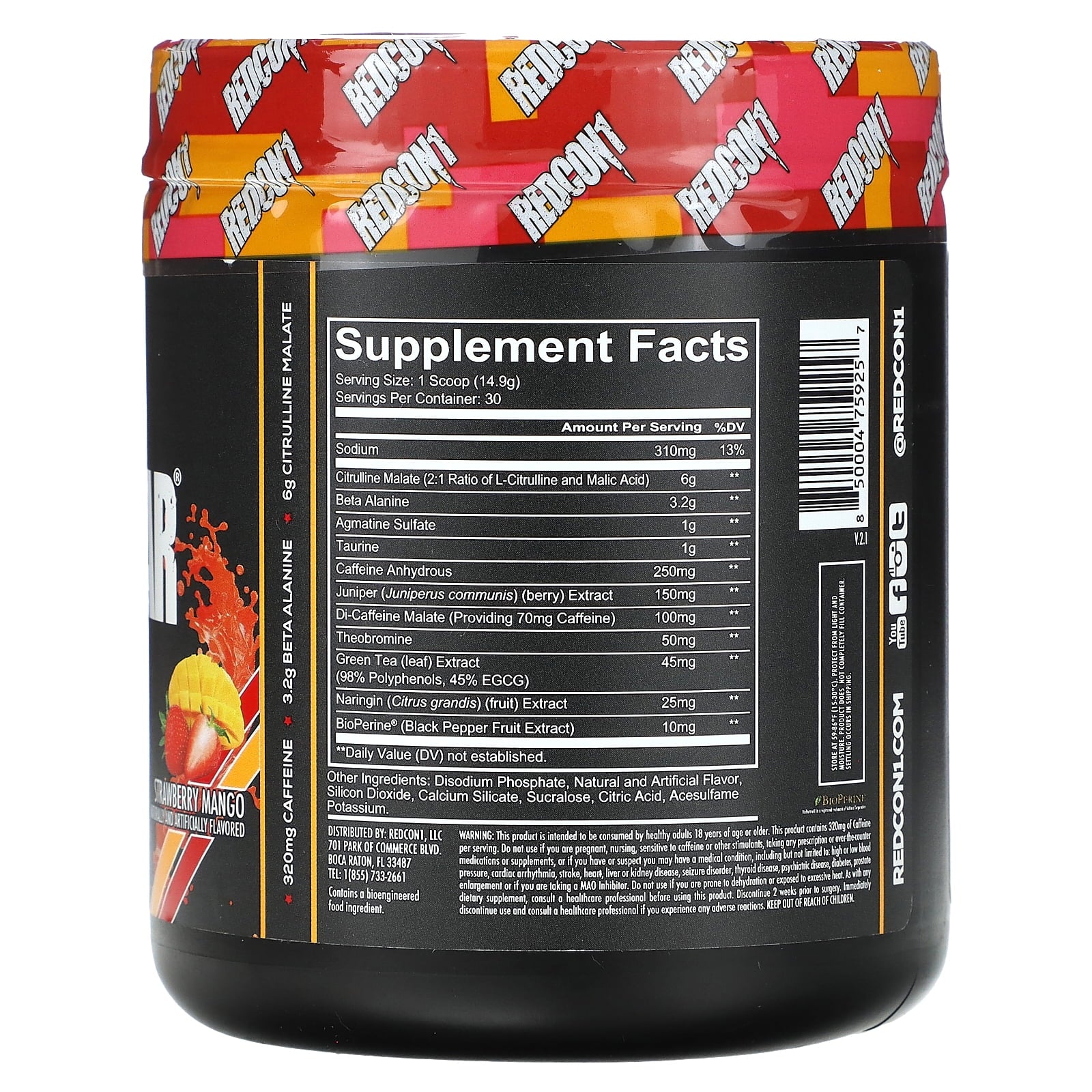 TOTAL WAR PRE-WORKOUT- Strawberry Mango