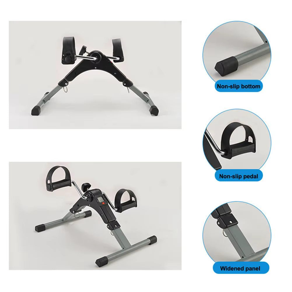 Exercise Bike Adjustable Resistance with LCD Fitness Equipment Home Elderly Rehabilitation Bicycle Hand Leg Trainer